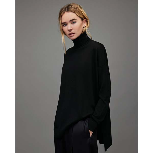 Allsaints Australia Womens Gala Merino Sweater Black AU92-130